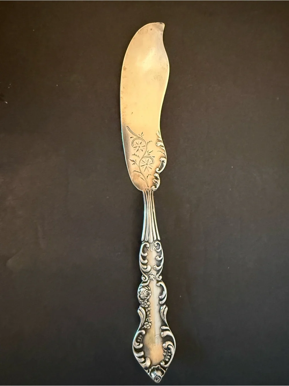 Vtg. Mechanics Silver Co. Sterling Butter Knife 7” 36.5grams